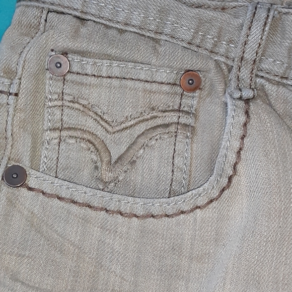 VINTAGE BRASS Tan , Distressed  JEANS, Size 32x32 - Picture 11 of 11